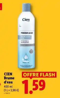 Lidl CIEN Brume d'eau offre