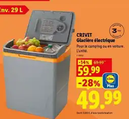 Lidl CRIVIT Glacière électrique offre