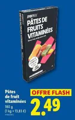 Lidl Pâtes de fruit vitaminées offre