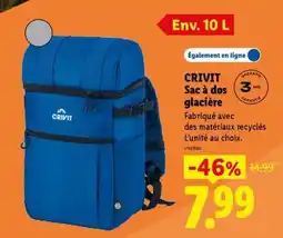 Lidl CRIVIT Sac à dos glaciaire offre