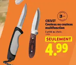 Lidl CRIVIT Couteau ou couteau multifonction offre