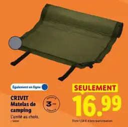 Lidl CRIVIT Matelas de camping offre