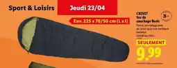 Lidl CRIVIT Sac de couchage Basic offre