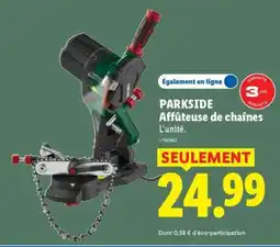Lidl PARKSIDE Affûteuse de chaînes offre
