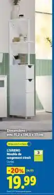Lidl LIVARNO Meuble de rangement étroit offre