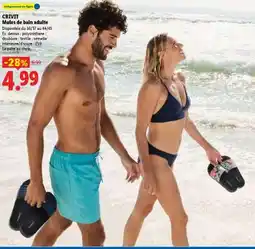 Lidl CRIVIT Mules de bain adulte offre