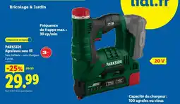 Lidl PARKSIDE Agrafeuse sans fil offre