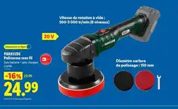 Lidl PARKSIDE Polisseuse sans fil offre