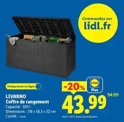 Lidl LIVARNO Coffre de rangement offre