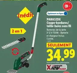 Lidl Parkside Coupe-bordures/ taille-haies sans fil offre
