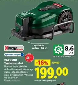 Lidl PARKSIDE Tondeuse robot offre