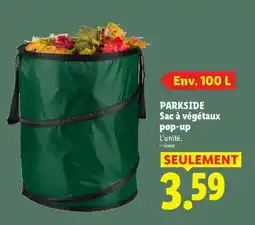 Lidl PARKSIDE Sac à végétaux pop-up offre