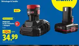 Lidl PARKSIDE Set de 2 batteries + chargeur offre