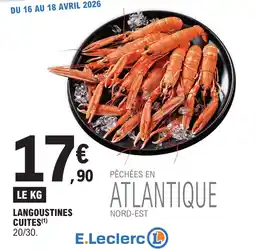 E.Leclerc Langoustines cuites offre