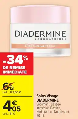Carrefour Market Soins visage diadermine offre