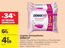 Carrefour Market Lingettes démaquillantes demak'up offre