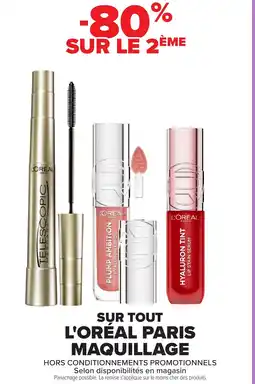 Carrefour Market Sur tout l'oréal paris maquillage offre