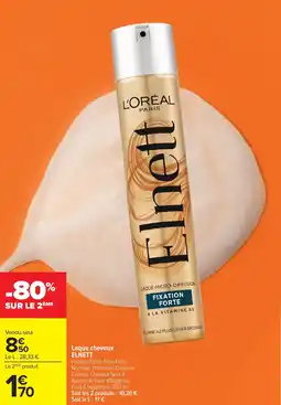 Carrefour Market Laque cheveux elnett offre
