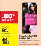 Carrefour Market Coloration casting l'oreal paris offre