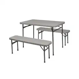 Carrefour Market Carrefour set 1 table et 2 bancs offre