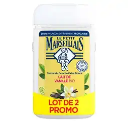 Carrefour Market Le petit marseillais crème de douche lot de 2 promo offre