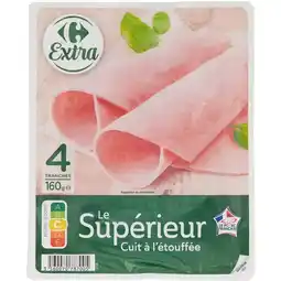 Carrefour Market Carrefour extra jambon le supérieur cuit à l'étouffée offre