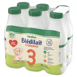 Carrefour Market Blédina lait croissance 3 blédilait offre