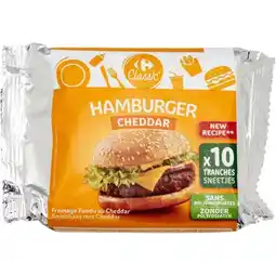 Carrefour Carrefour classic' fromage fondu au cheddar en tranches offre