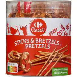 Carrefour Carrefour classic' sticks & bretzels offre