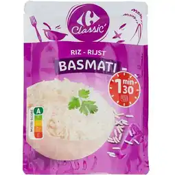 Carrefour Carrefour classic' riz basmati cuit micro-ondable offre