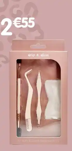 b&m Kit à sourcils grip&glam offre