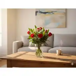 Carrefour Carrefour bouquet duo de roses et lys offre