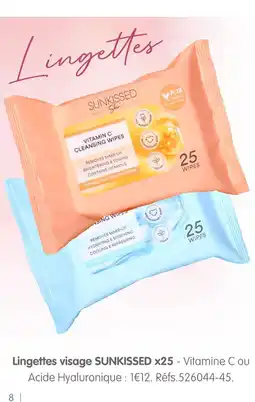 b&m Sunkissed lingettes visage x25 - vitamine c ou offre