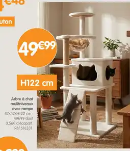 b&m Arbre à chat multiniveaux avec rampe offre