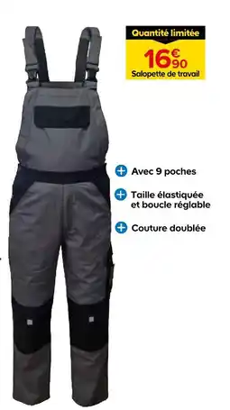 Castorama Future home salopette de travail offre