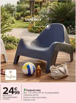 Carrefour Drive Fauteuil relax offre