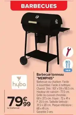 Carrefour Drive Hyba - barbecue tonneau offre
