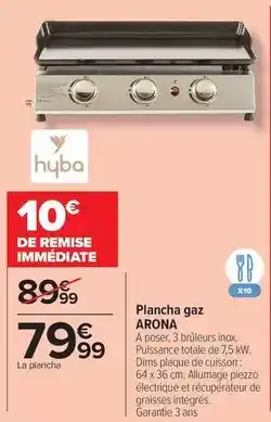 Carrefour Drive Hyba - plancha gaz offre
