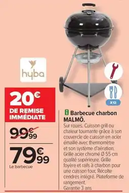 Carrefour Drive Barbecue charbon malmö offre