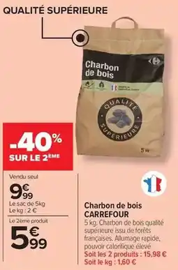 Carrefour Drive Carrefour - charbon de bois offre