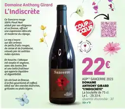 E.Leclerc Domaine antinony girard et indiscrete offre