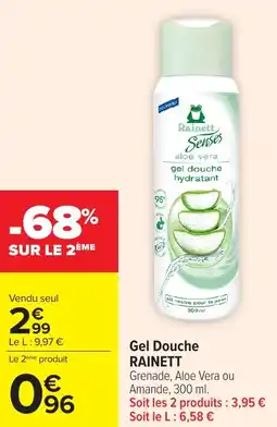Carrefour Market Gel douche rainett offre