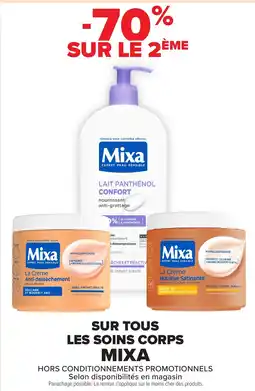 Carrefour Market Sur tous les soins corps mixa offre