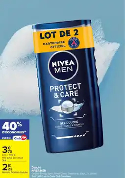 Carrefour Market Douche nivea men offre