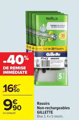 Carrefour Market Rasoirs non-rechargeables gillette offre