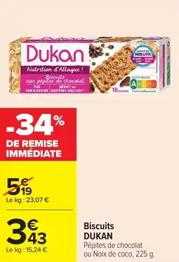 Carrefour Market Biscuits dukan offre