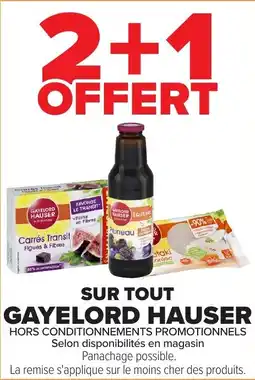 Carrefour Market Sur tout gayelord hauser offre