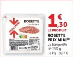 U Express Rosette prix mini offre