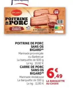 U Express Poitrine de porc sans os bigard offre