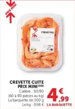 U Express Crevette cuite prix mini offre